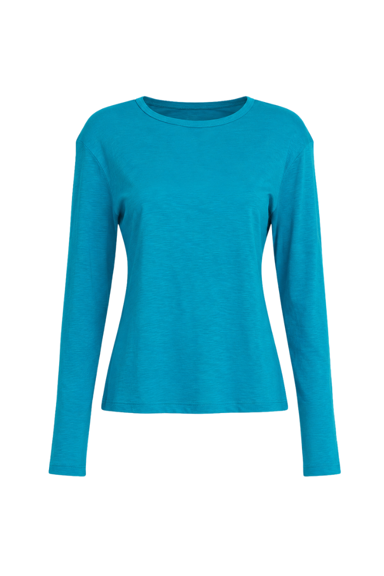 LILY OPEN BACK SHIRT petrol