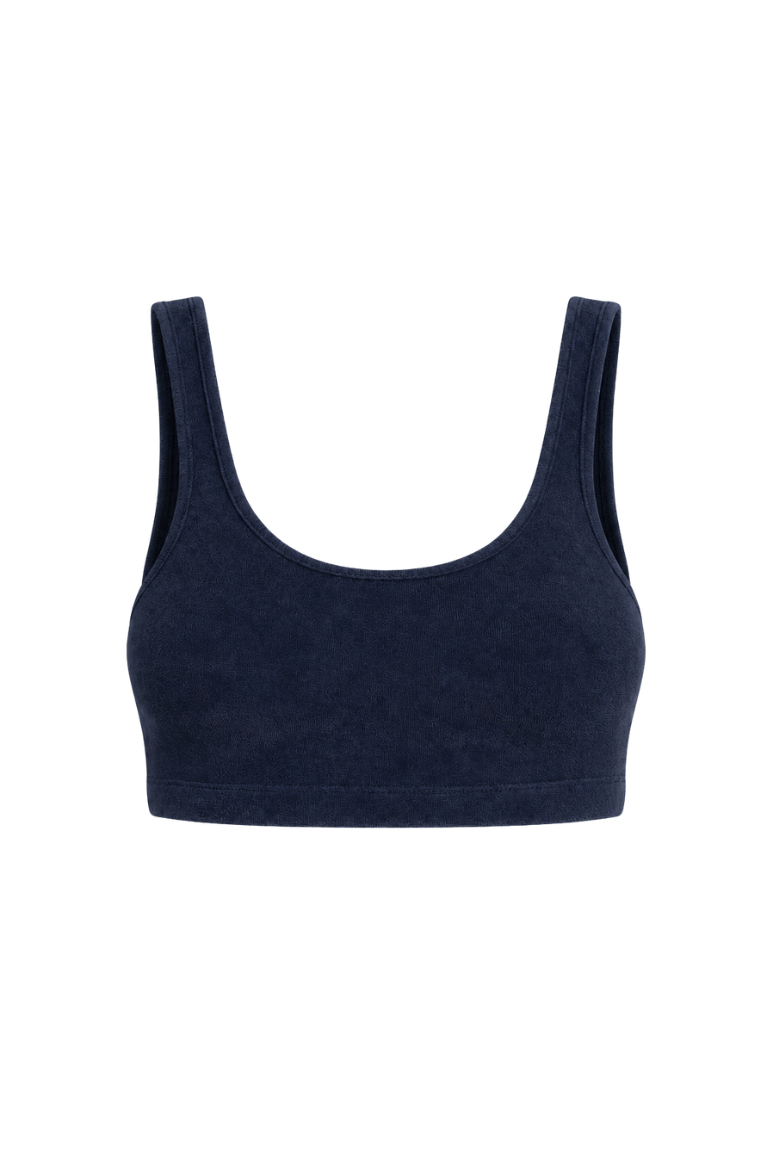 CLAUDIA TOWEL TOP navy