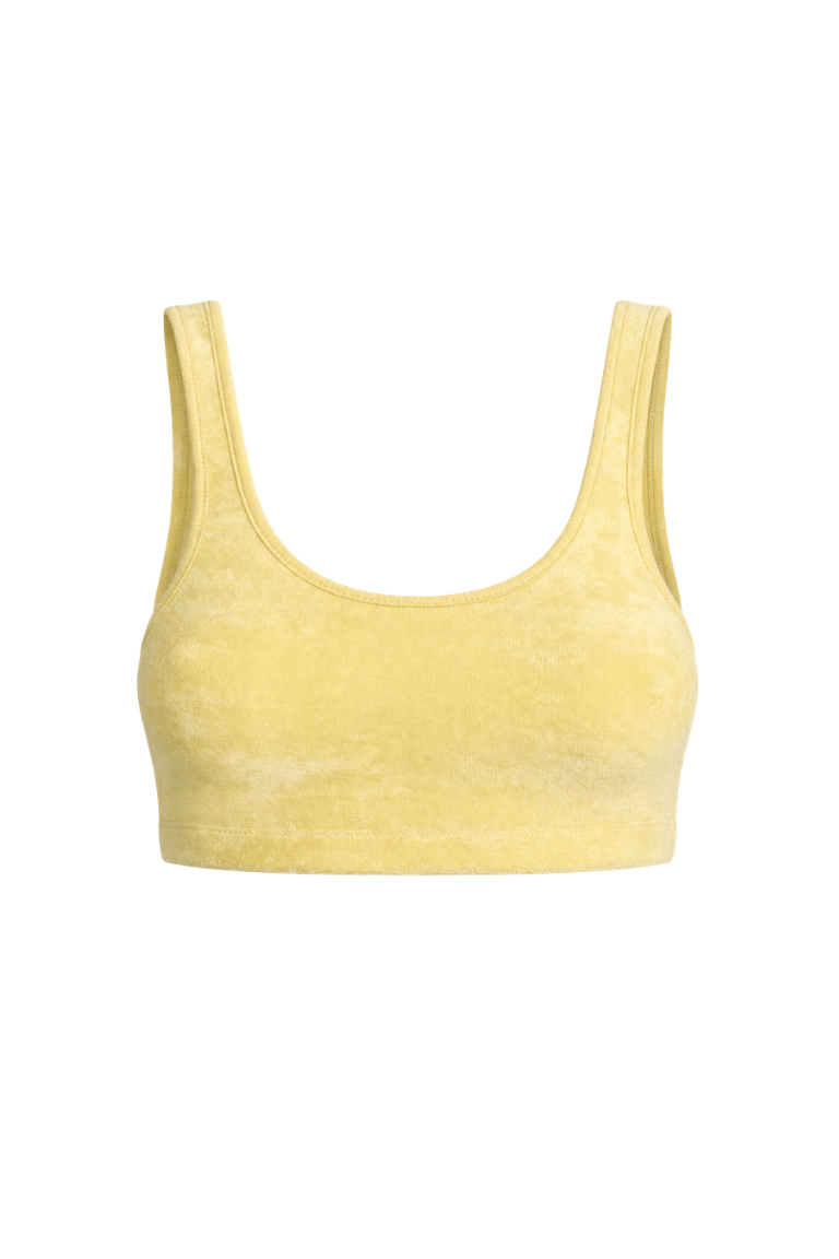 CLAUDIA TOWEL TOP yellow