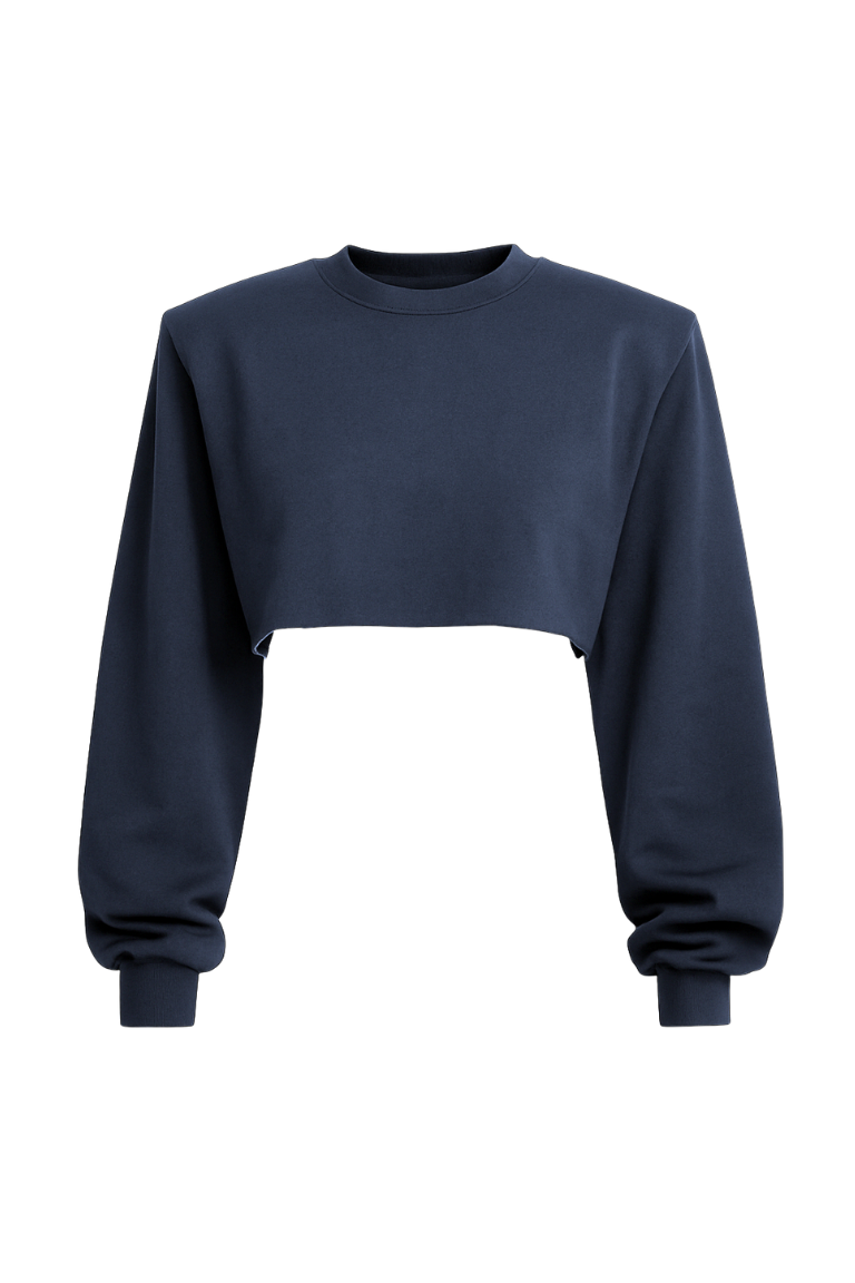 JENNIS CROP wash navy