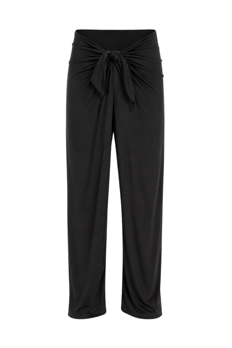 TIE PANTS black