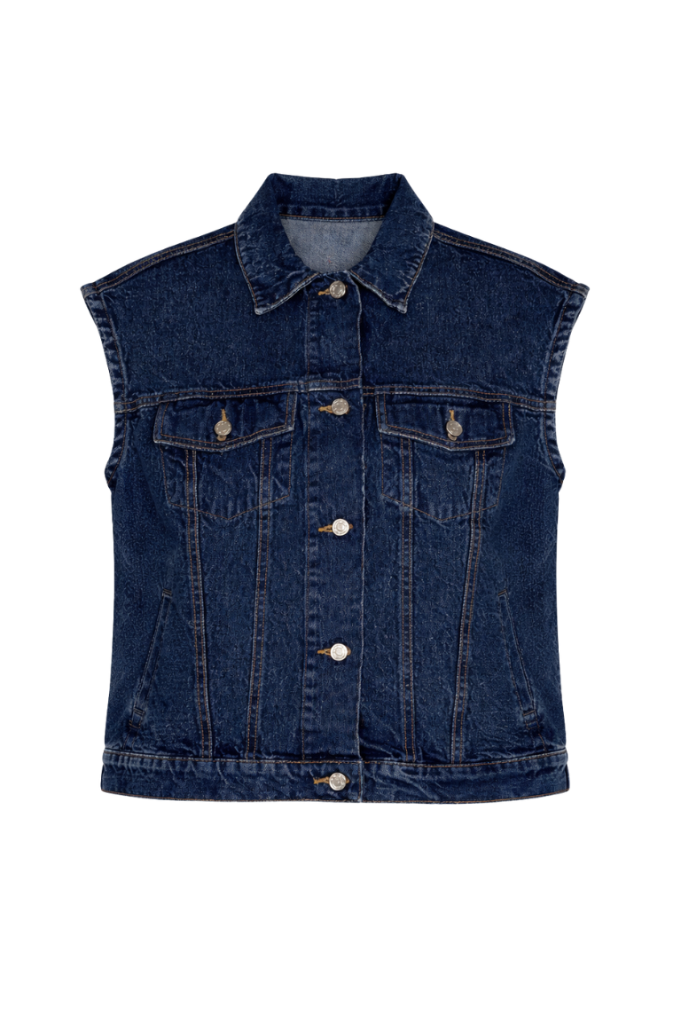 HUNTER VEST dark denim