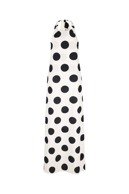 DONNA DRESS white&amp;black