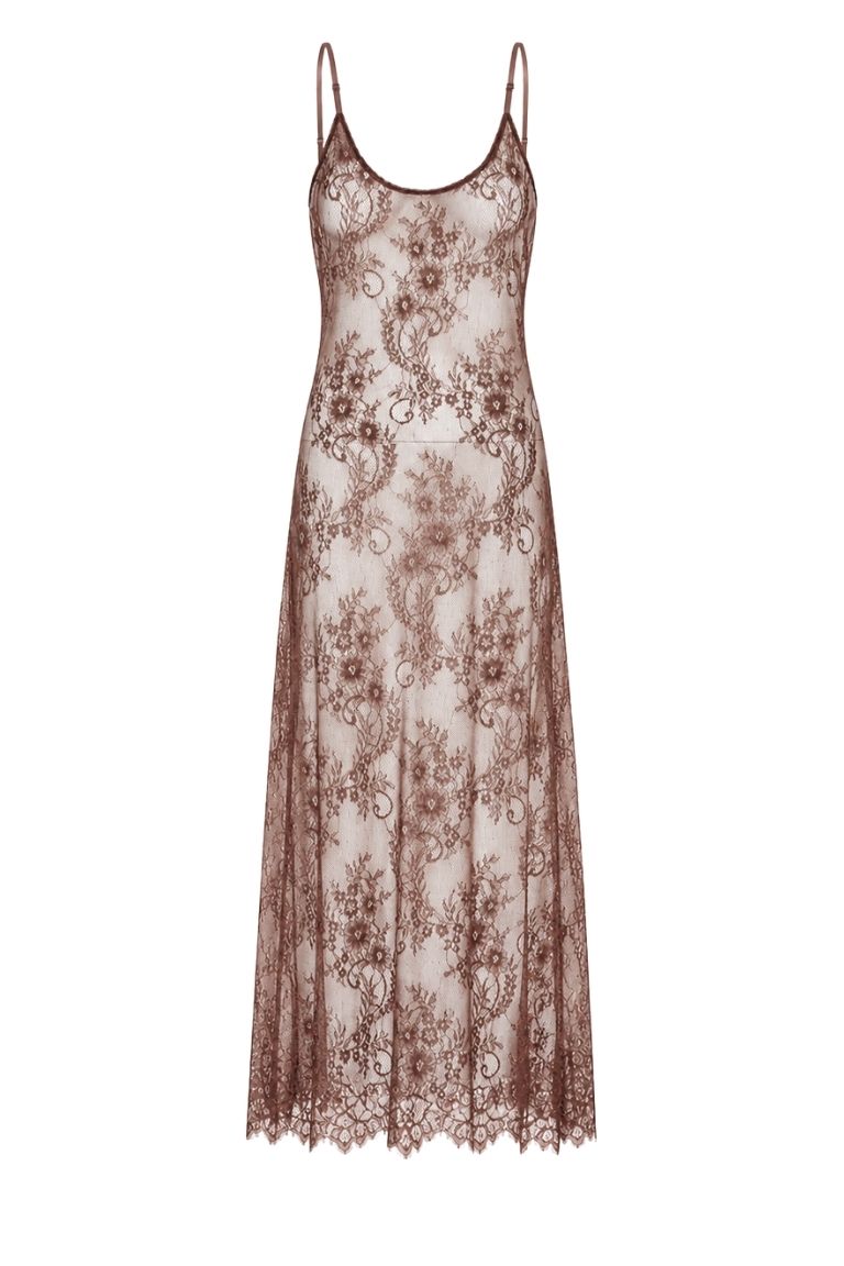 CARMEN DRESS brown