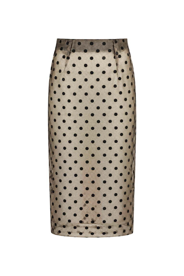 NOIR DOT SKIRT nude