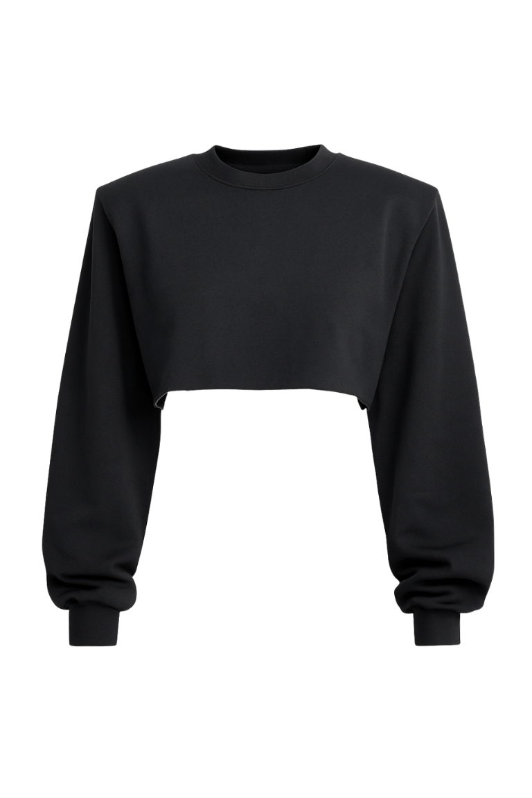 JENNIS CROP wash black