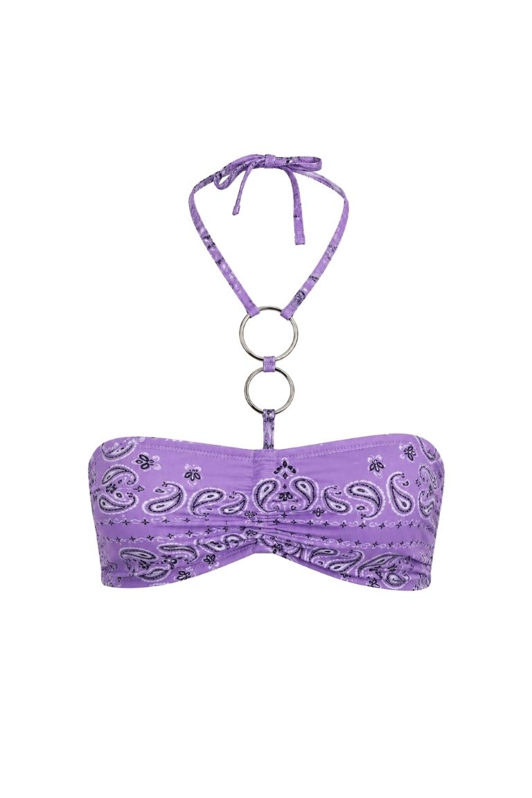 SONIA TOP purple bandana