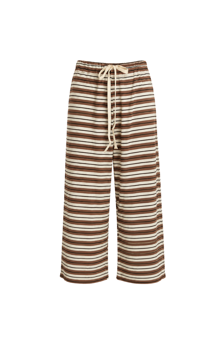 CETRINA SWEATPANTS camel stripes