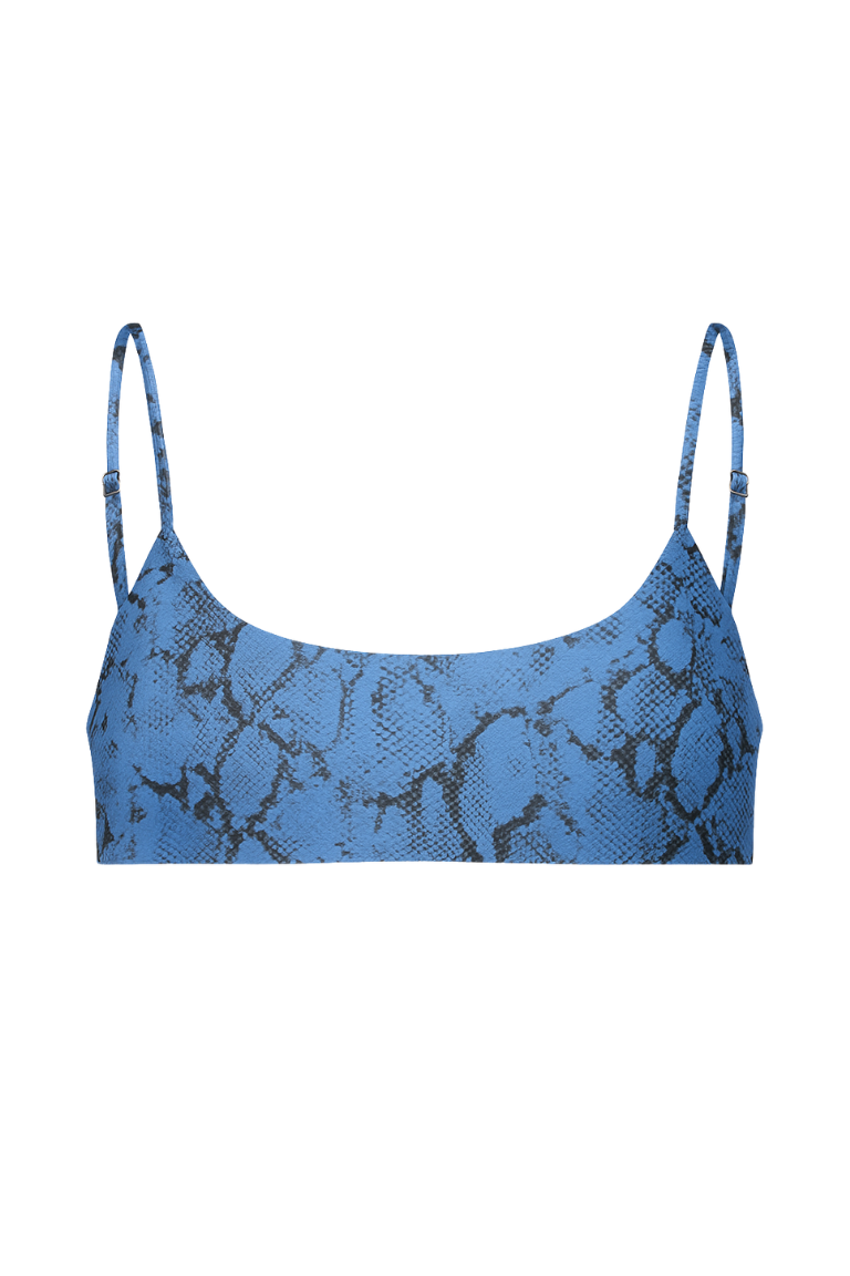 BLANCA TOP blue snake