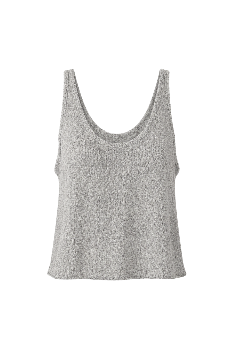 MONA KNIT TANK greige