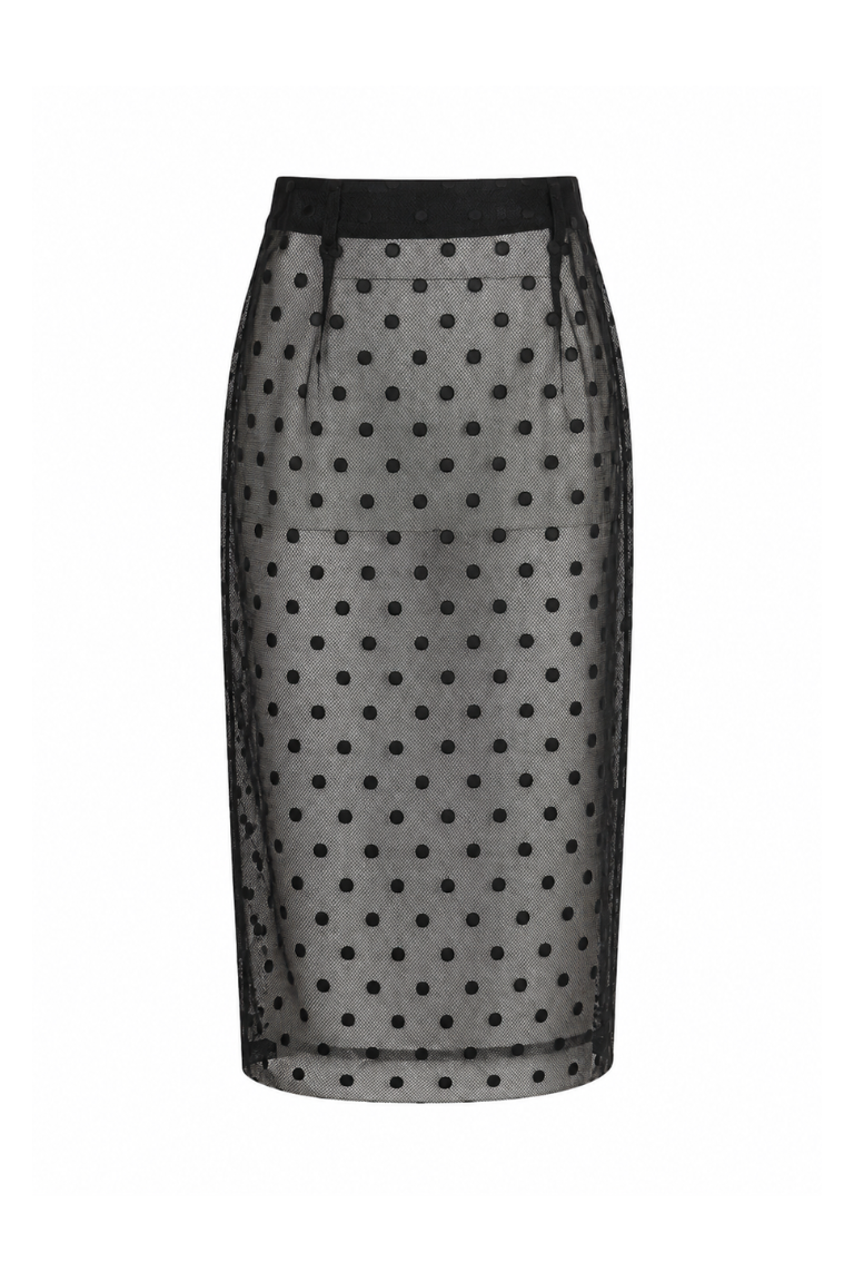 NOIR DOT SKIRT black