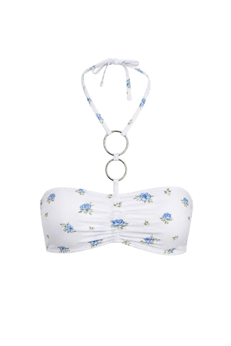 SONIA TOP white&amp;flowers