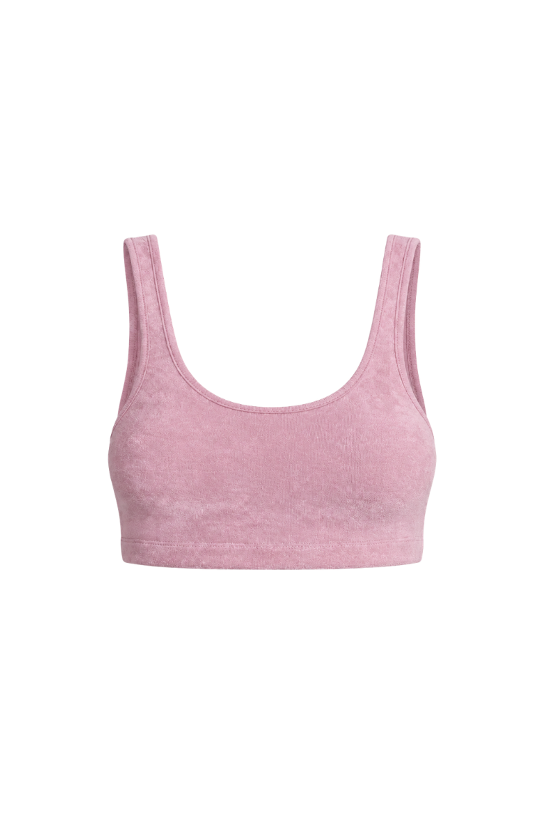 CLAUDIA TOWEL TOP baby pink