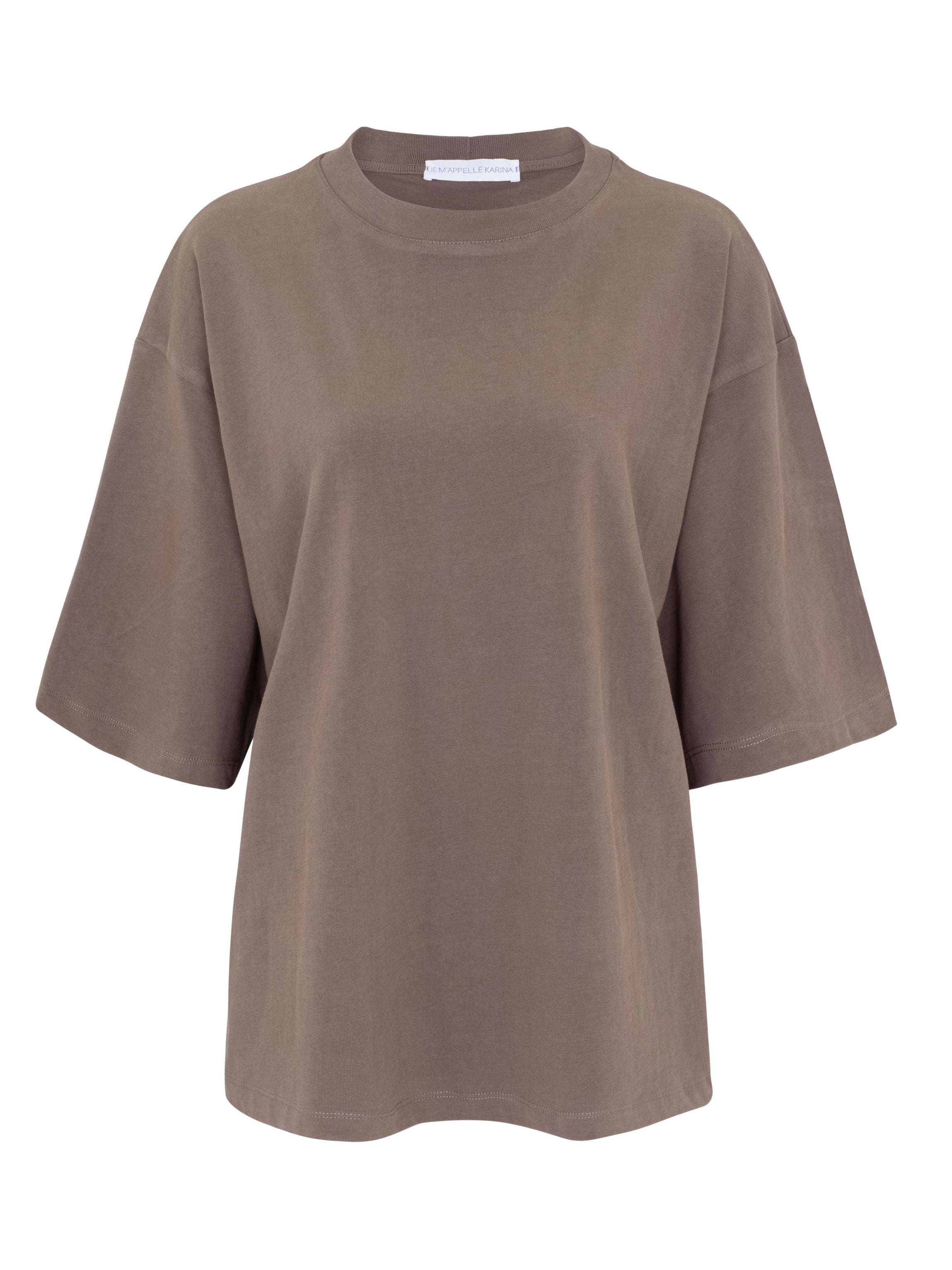 OVERSIZE T wash brown