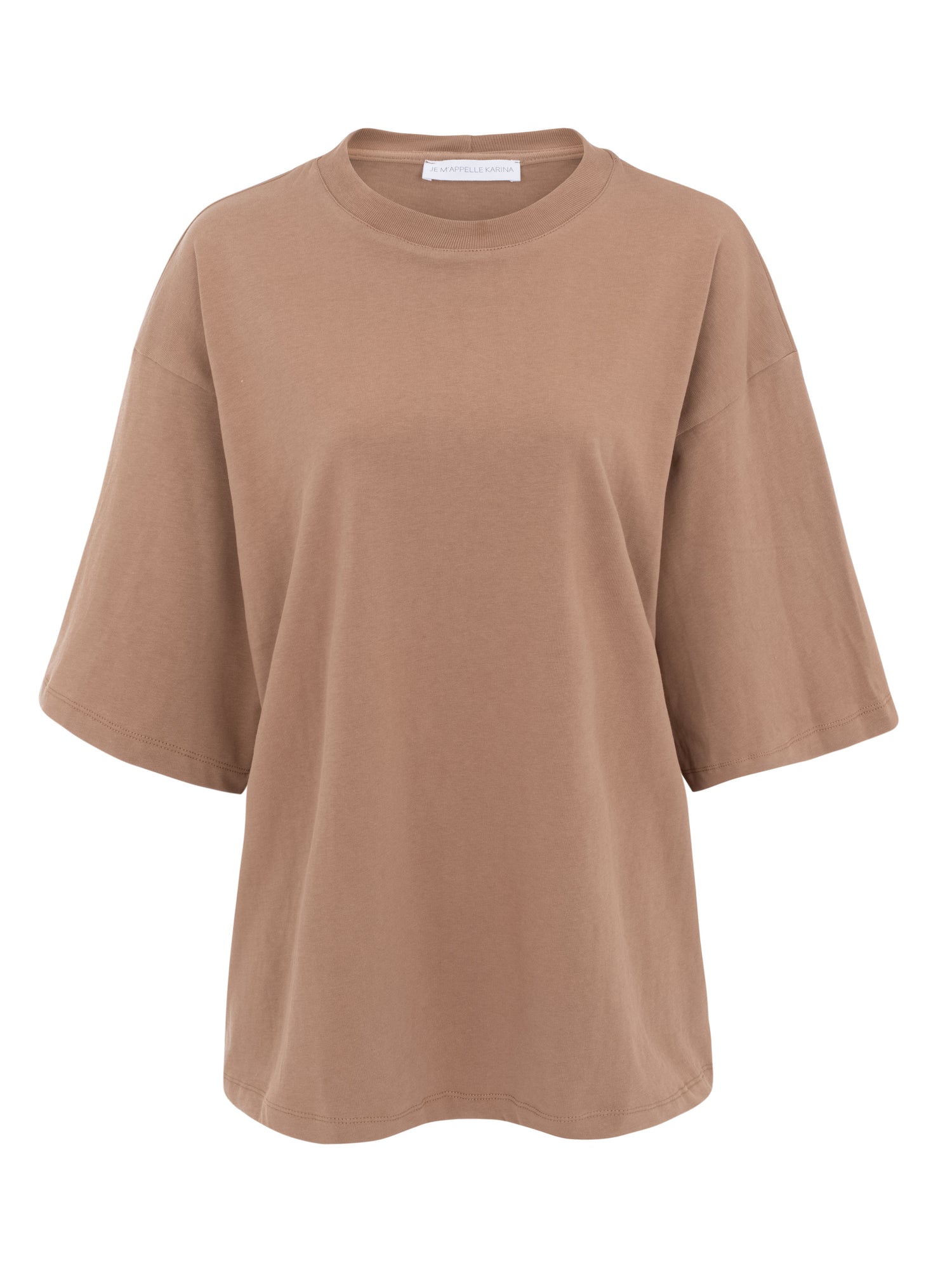 OVERSIZE T wash camel
