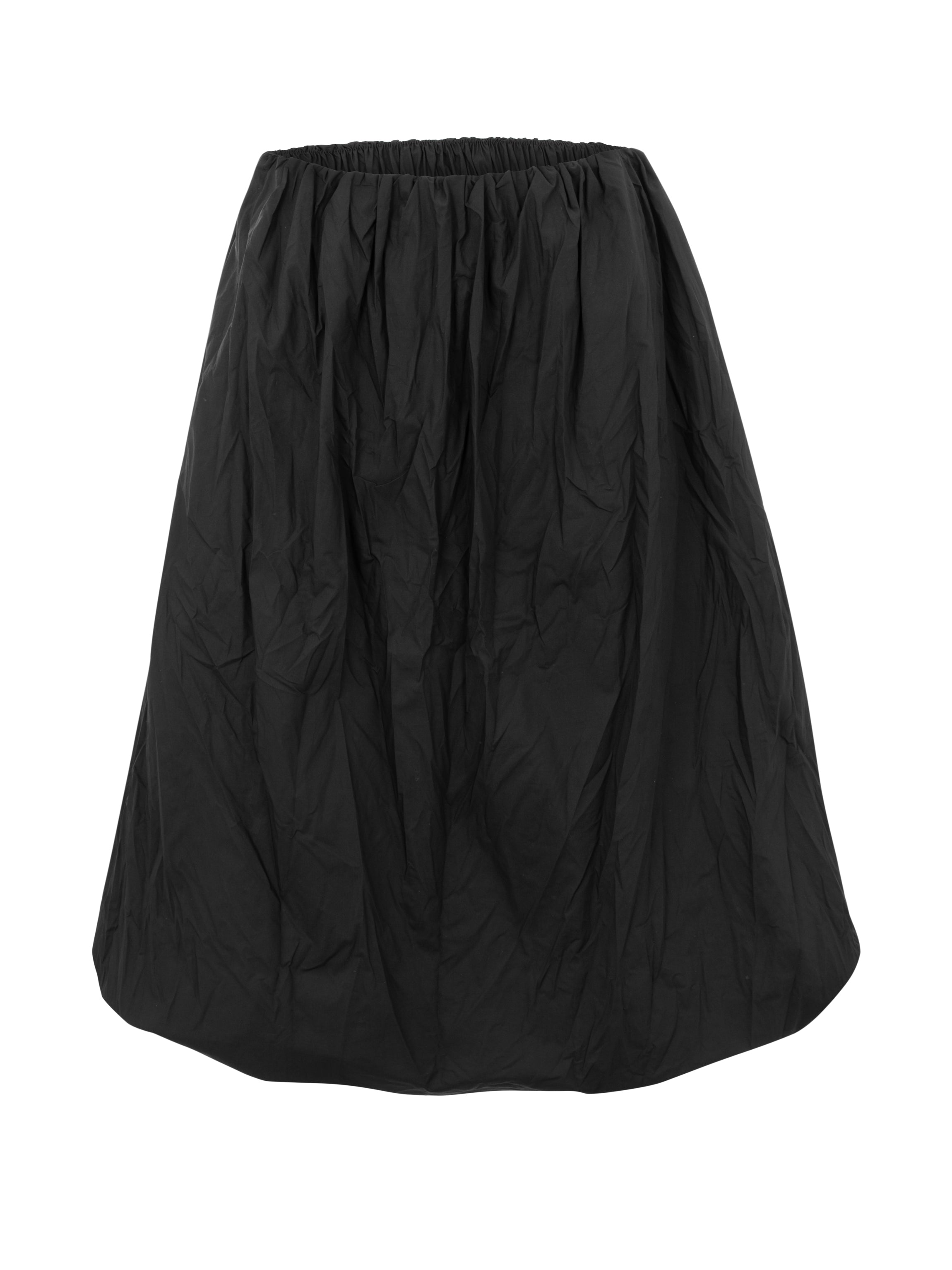 LONG BALLOON SKIRT black