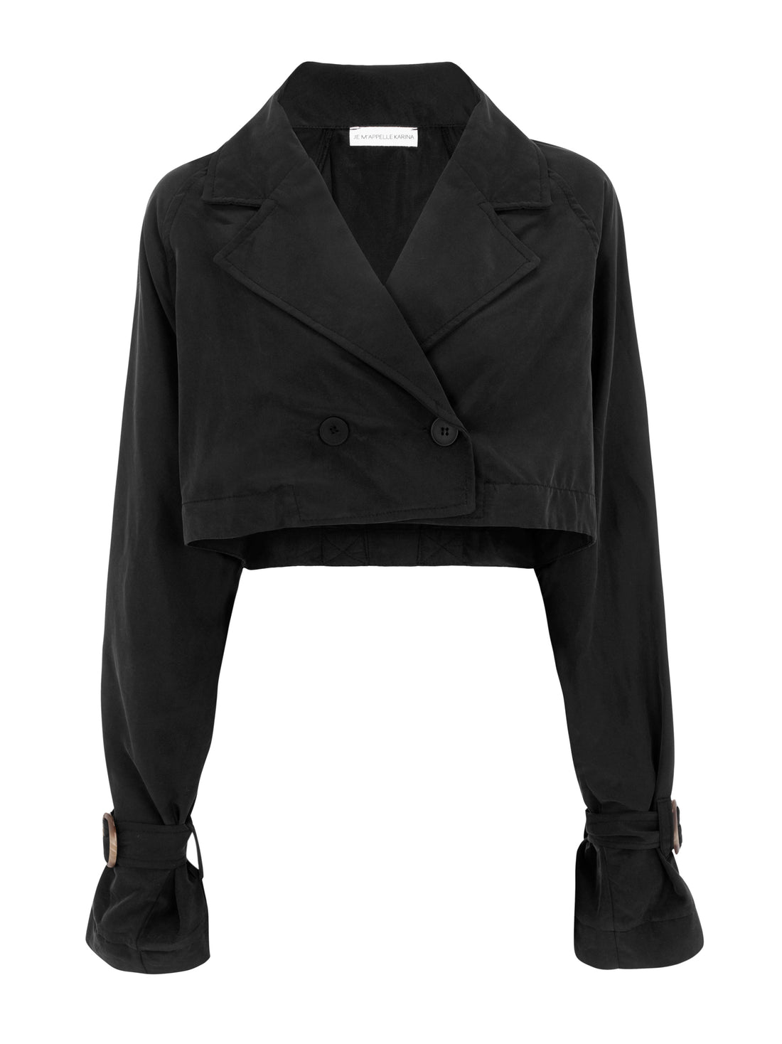 CAMILLE CROP TRENCH black