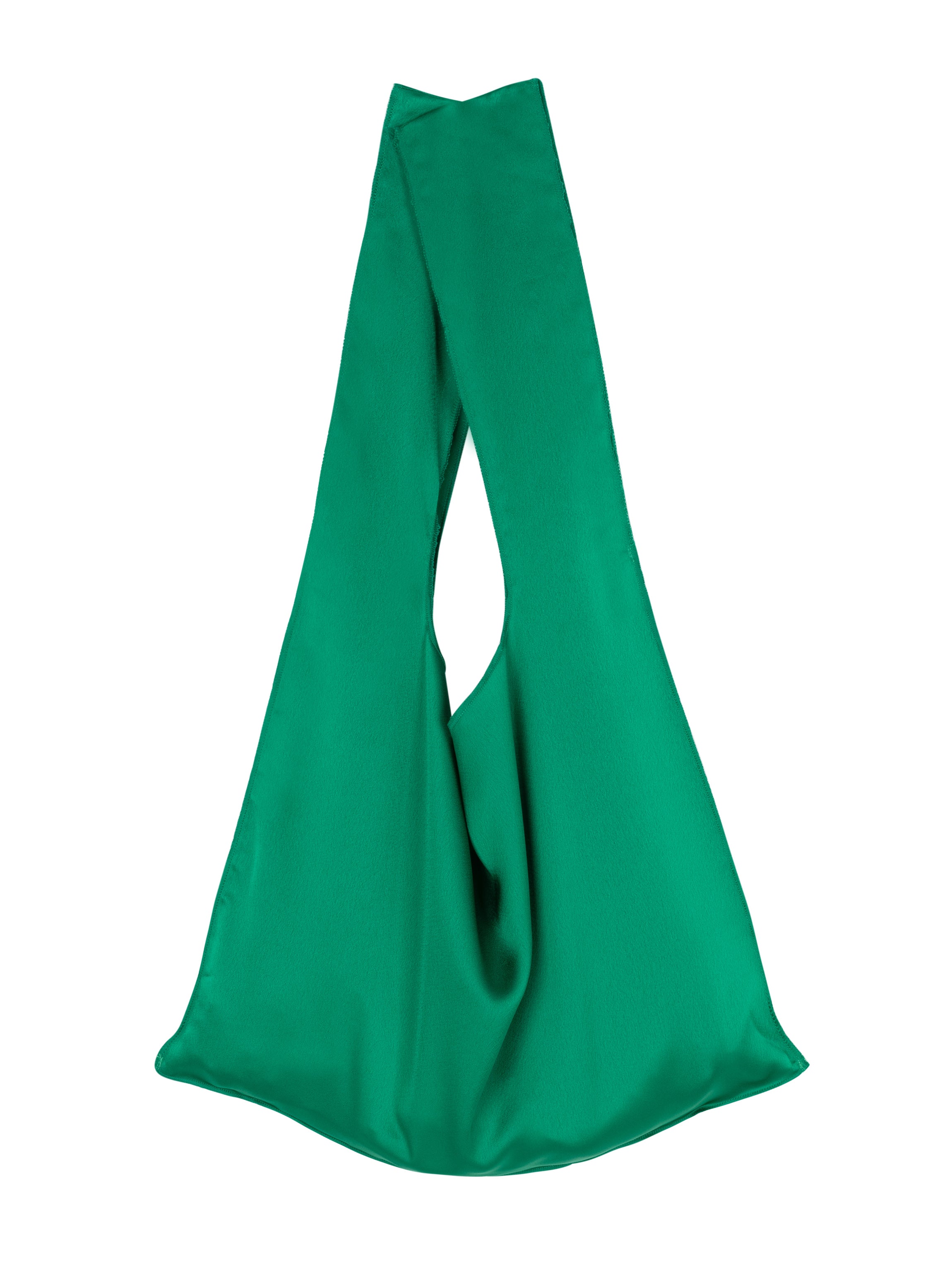 SATIN BAG green