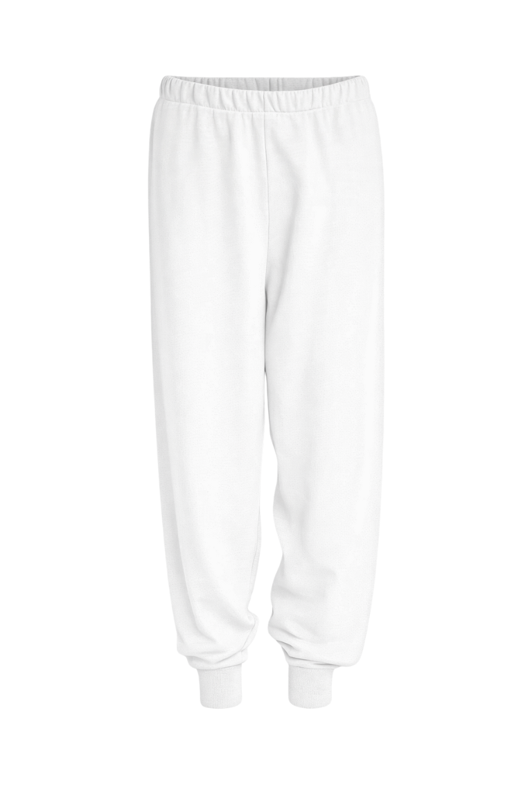 COZY SWEATPANTS white
