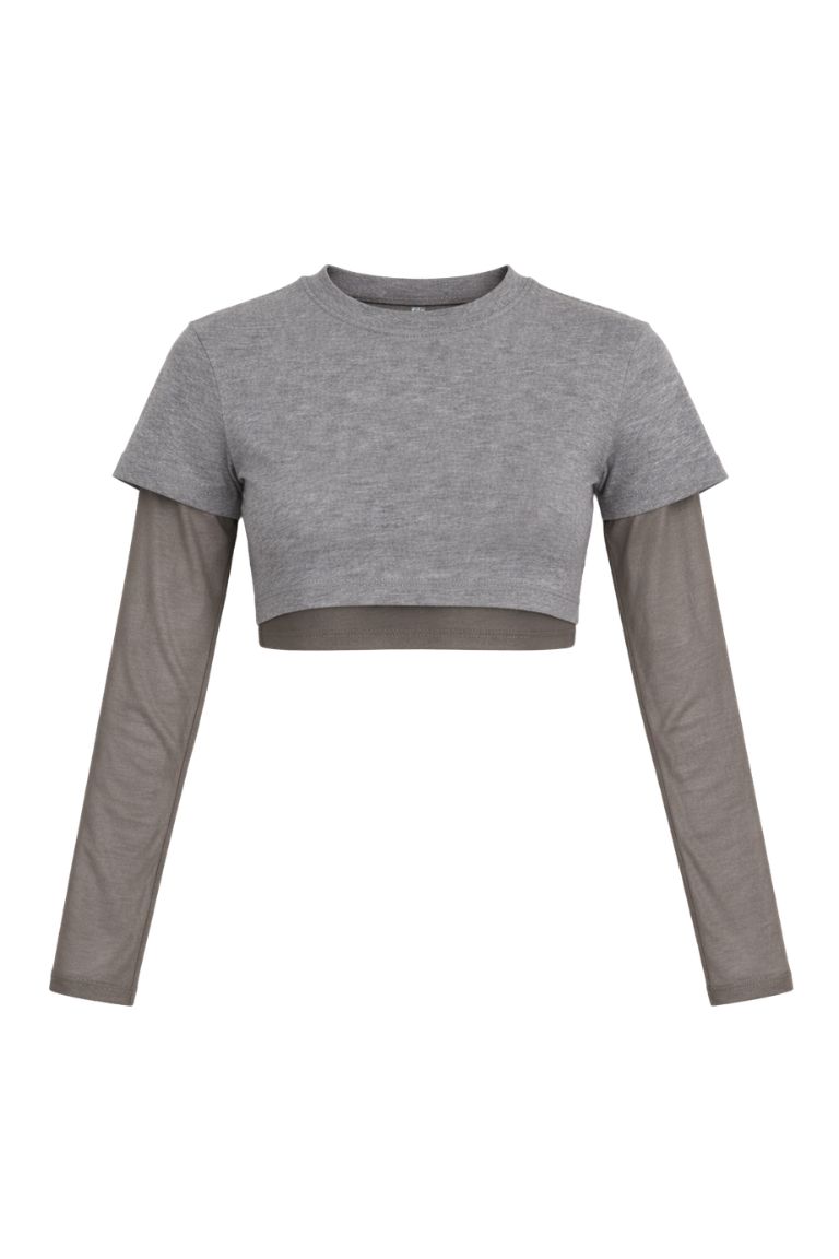 THE DOUBLE CROP gray