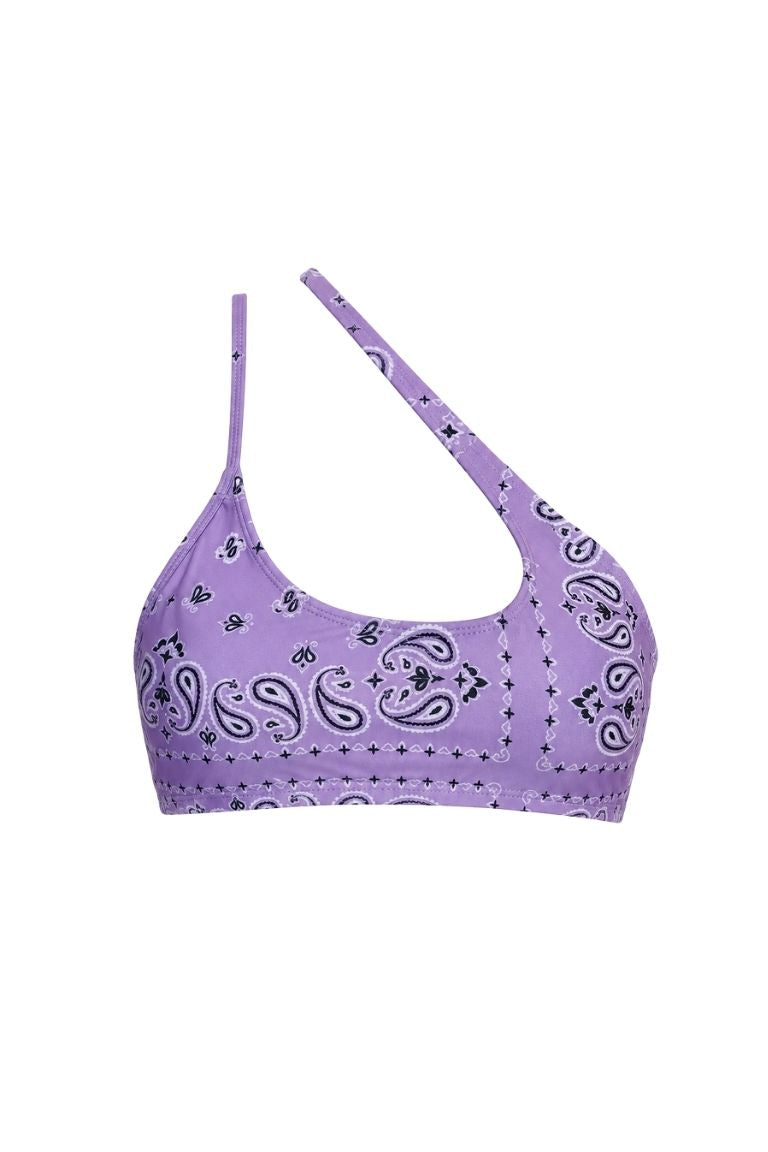 MISHA TOP purple bandana