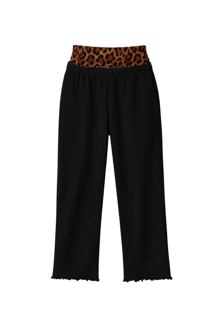 MILLSON SWEATPANTS leopard | black