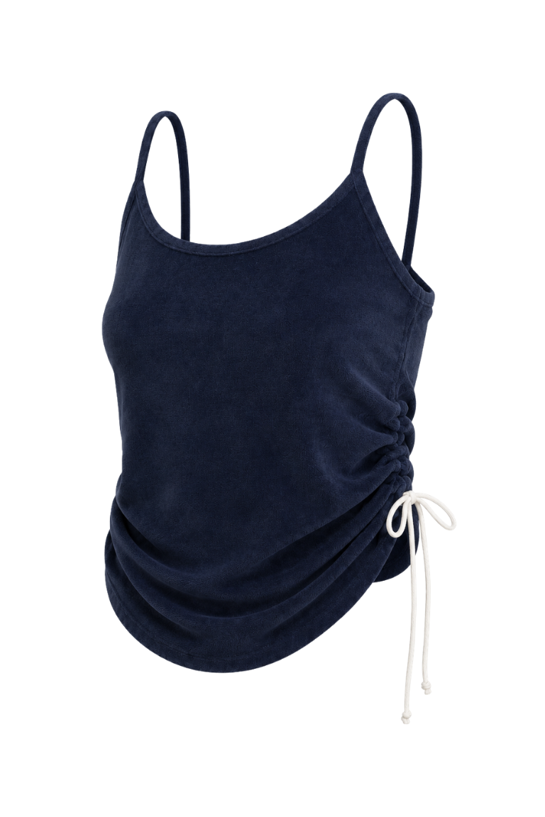 CLAUDIA TOWEL TANK navy