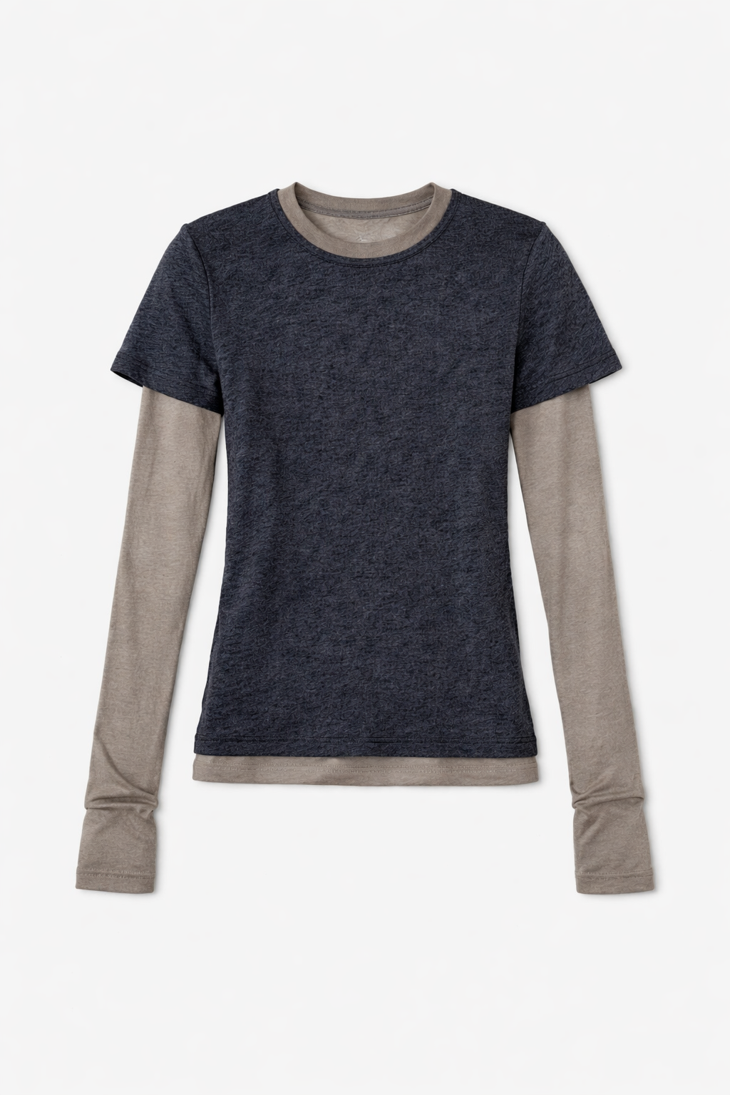THE DOUBLE SHIRT dark gray