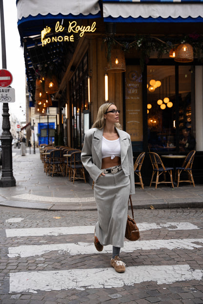 CARLLOTA SKIRT light gray