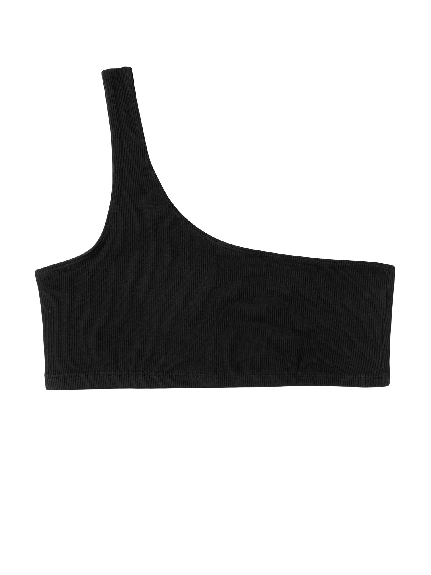 ONE SHOULDER TOP black