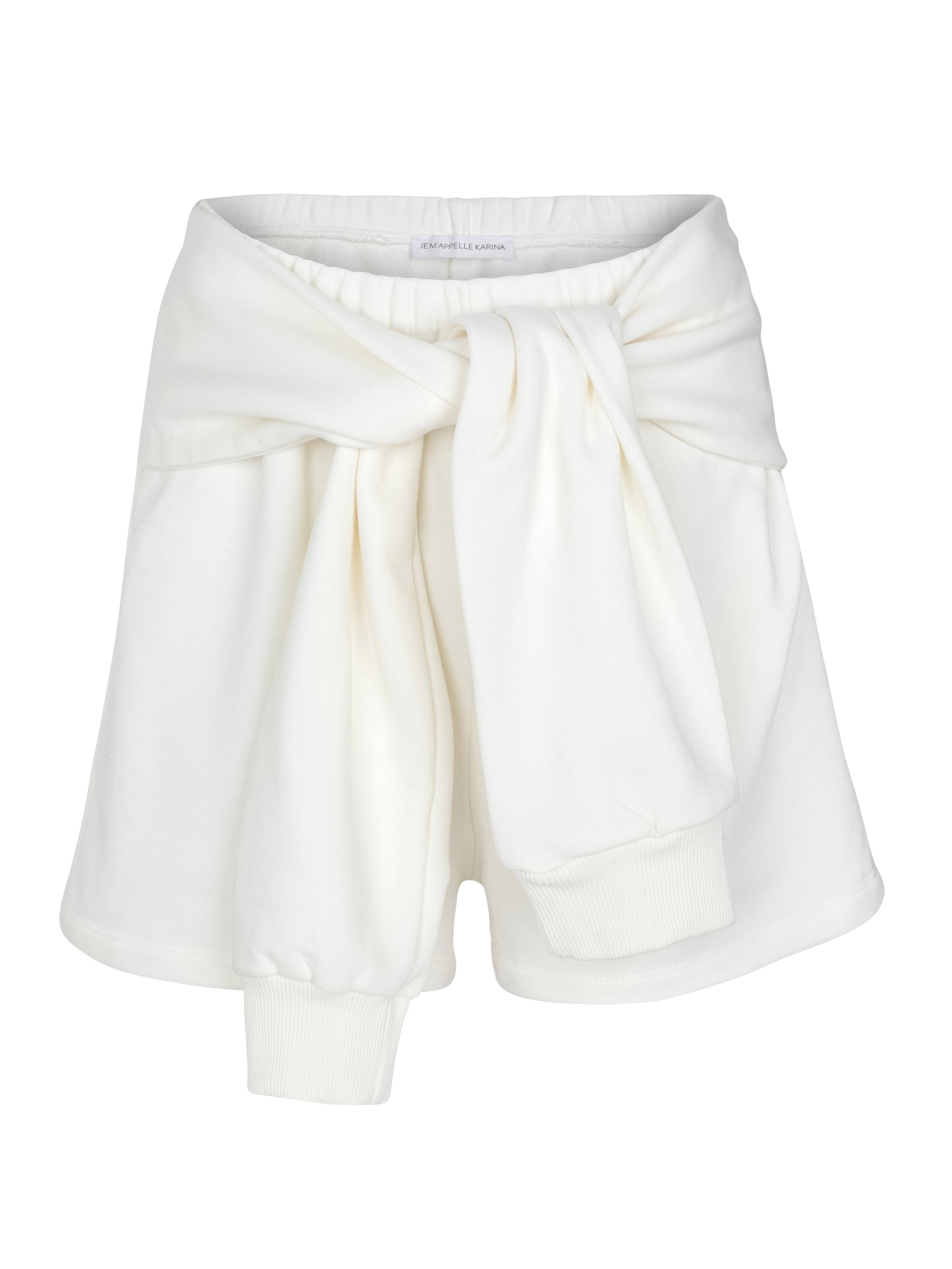 SWEATSHIRT SHORTS dirty white