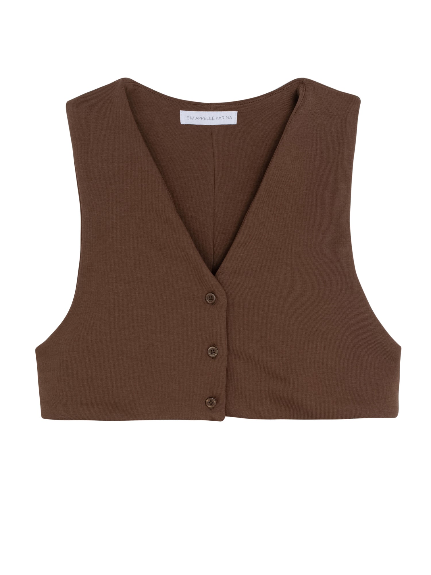 VEST TOP brown