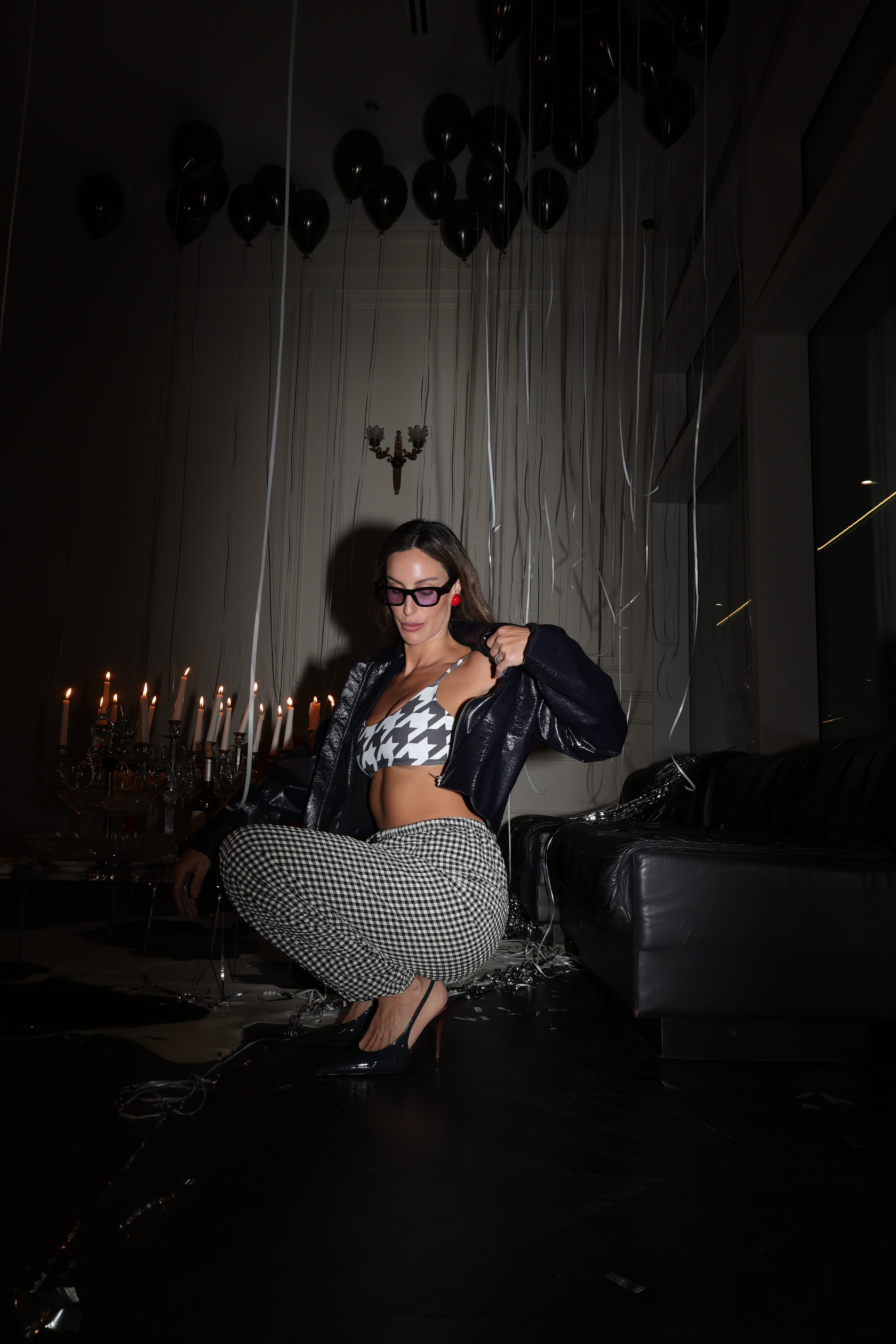 TRACY PANTS black&amp;white