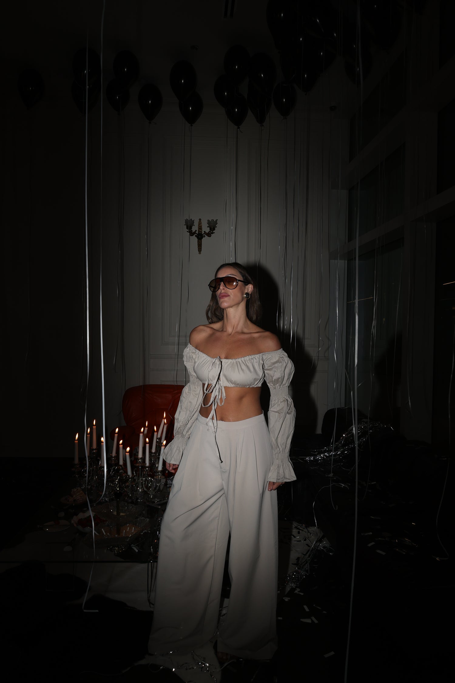 LINCOLIN PANTS cream