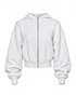 MARGOT ZIP HOODIE white