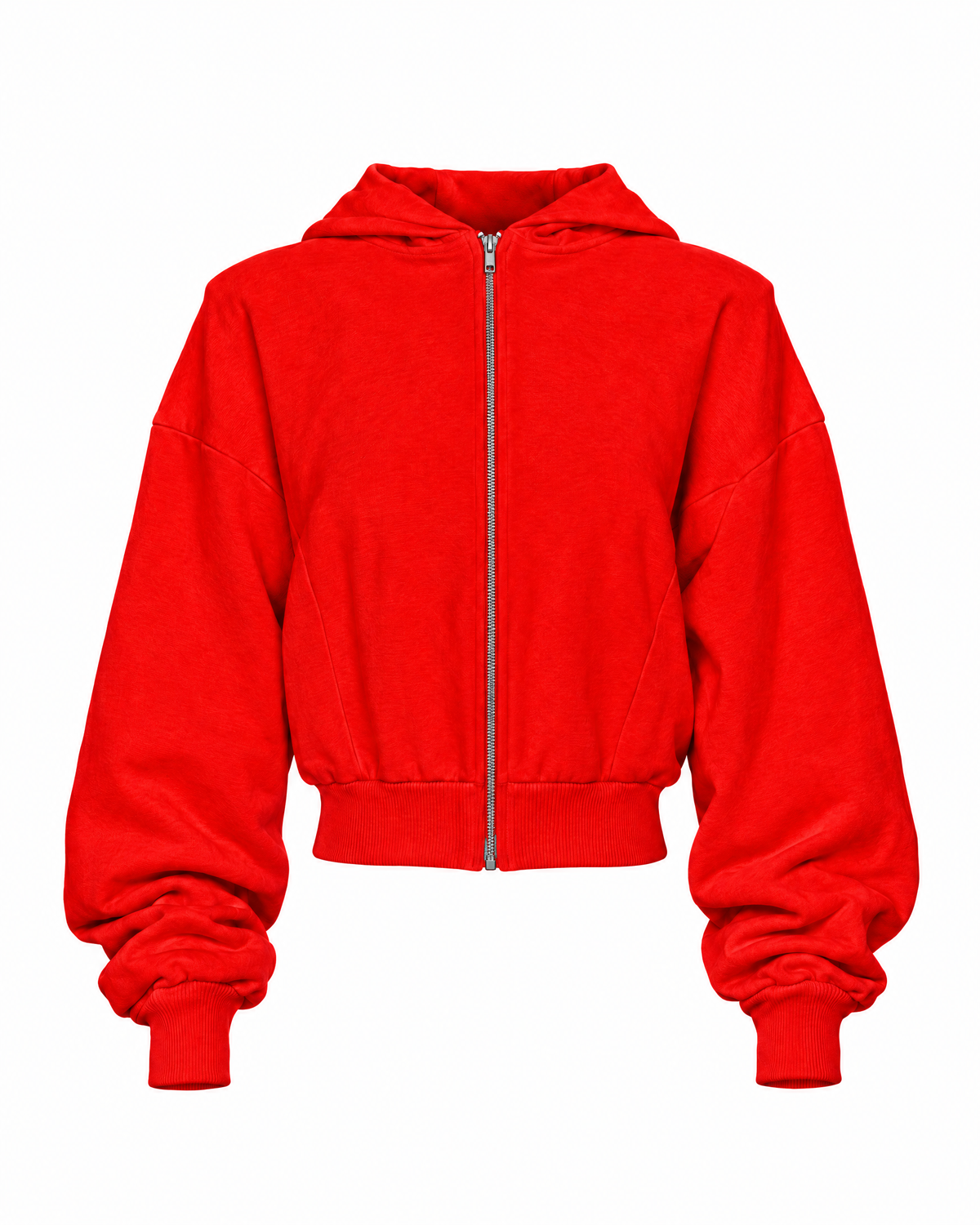 MARGOT ZIP HOODIE red