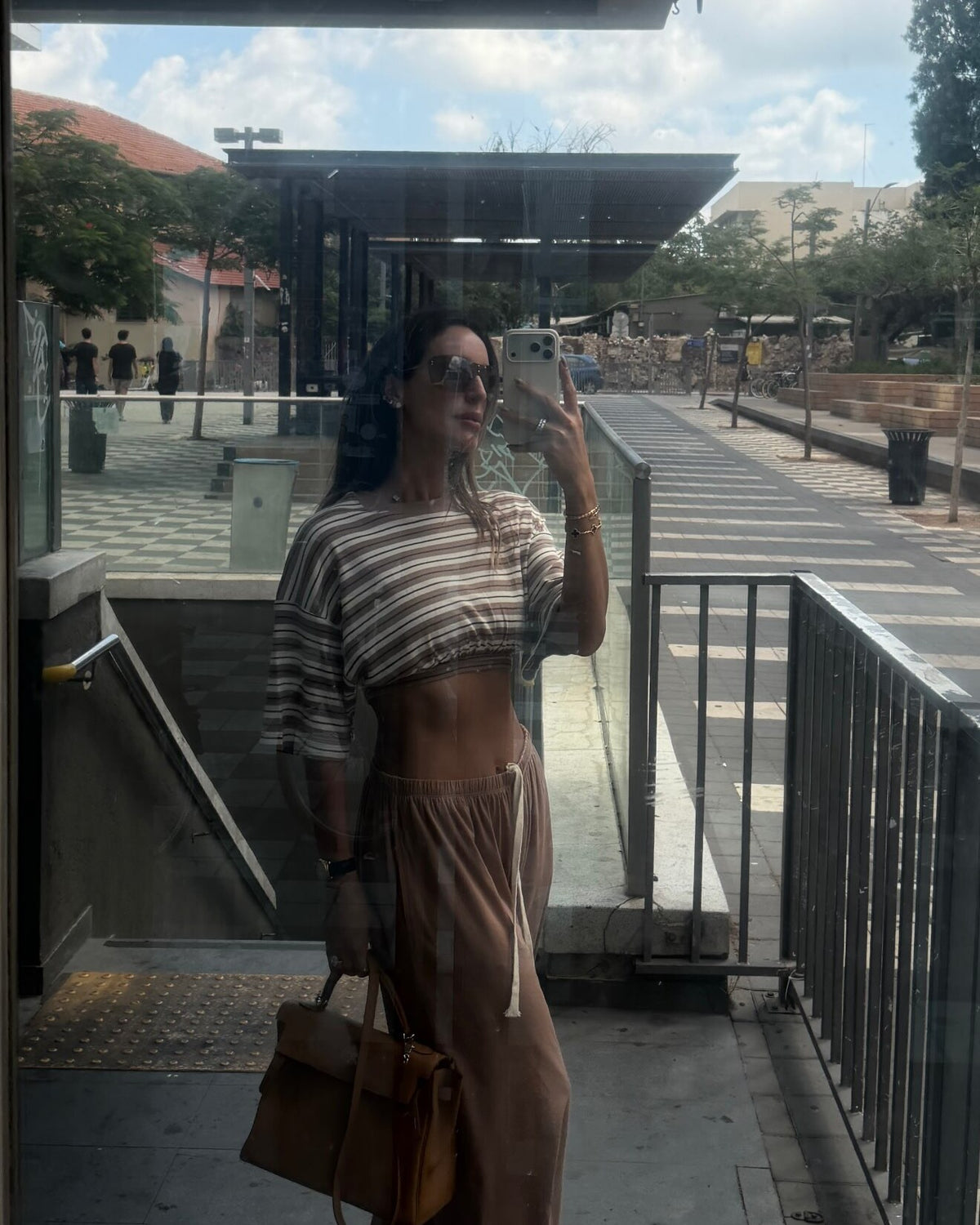 Barbara Camel Crop